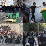 Protestele liceenilor din Franţa: Unui adolescent i-a fost smulsă mâna după ce a ridicat o grenadă în timpul confruntărilor cu poliţia. Tentativă de incendiere a unui liceu, cu elevii înăuntru