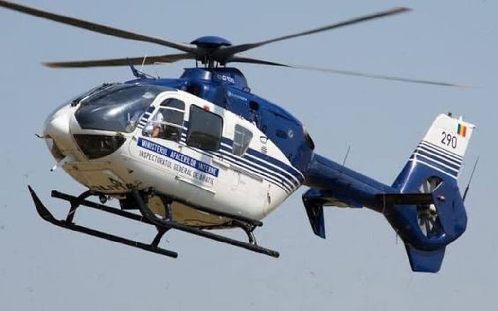 Botoșani: Trafic rutier supravegheat din elicopter. Ce abateri au văzut polițiștii de sus