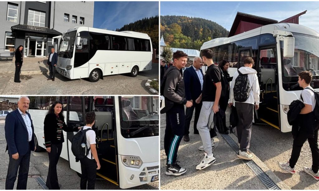 FOTO Primăria Abrud a achiziționat un autobuz pentru transportul elevilor. În ce condiții va putea fi utilizat în afara cursurilor