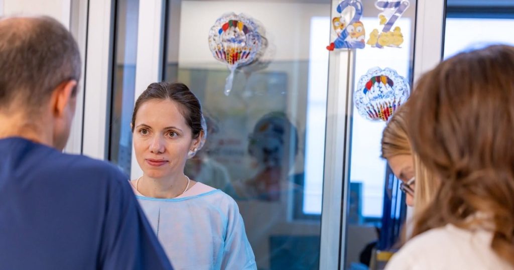 Mirabela Grădinaru a vizitat Secția de Terapie Intensivă nou-născuți de la Marie Curie