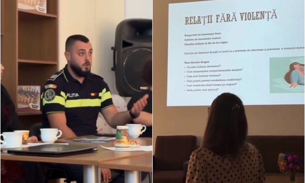 VIDEO: Polițiștii din Zlatna au desfășurat o acțiune pentru prevenirea violenței domestice. Despre ce au discutat