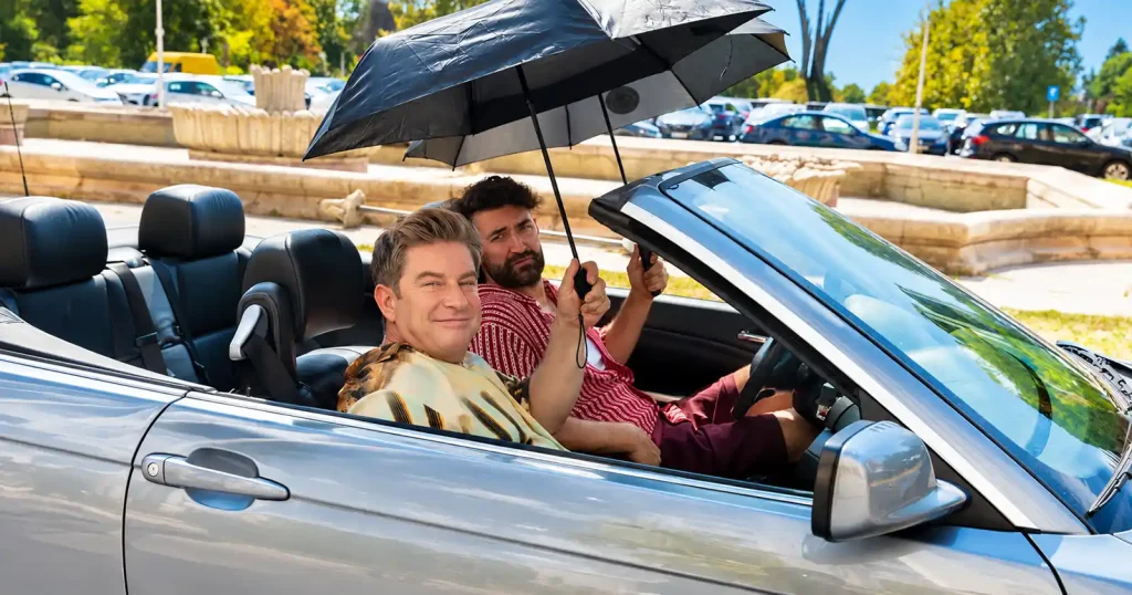 Smiley, Pavel Bartoș și echipa filmului „Vacanță All Inclusive” ajunge la Brașov