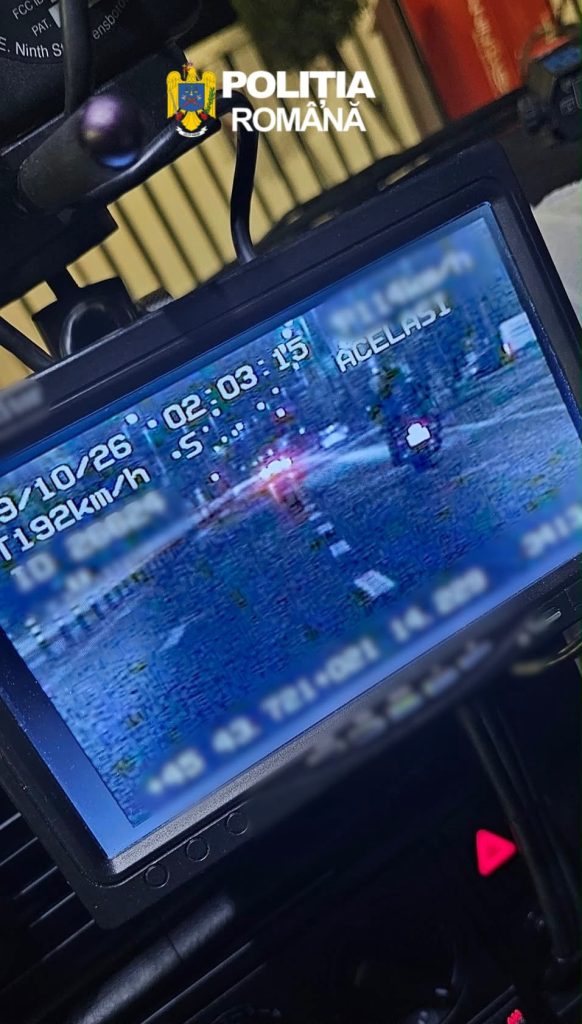Gonea cu 192 km/h pe Calea Martirilor, în Timișoara. Un șofer de 23 de ani a rămas fără permis 150 de zile