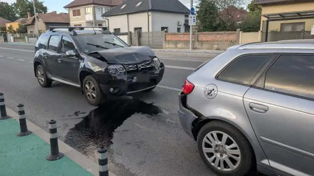 Video știrea ta | Accident rutier pe Bulevardul Încoronării din Alba Iulia: Un șofer ar fi lovit două mașini parcate