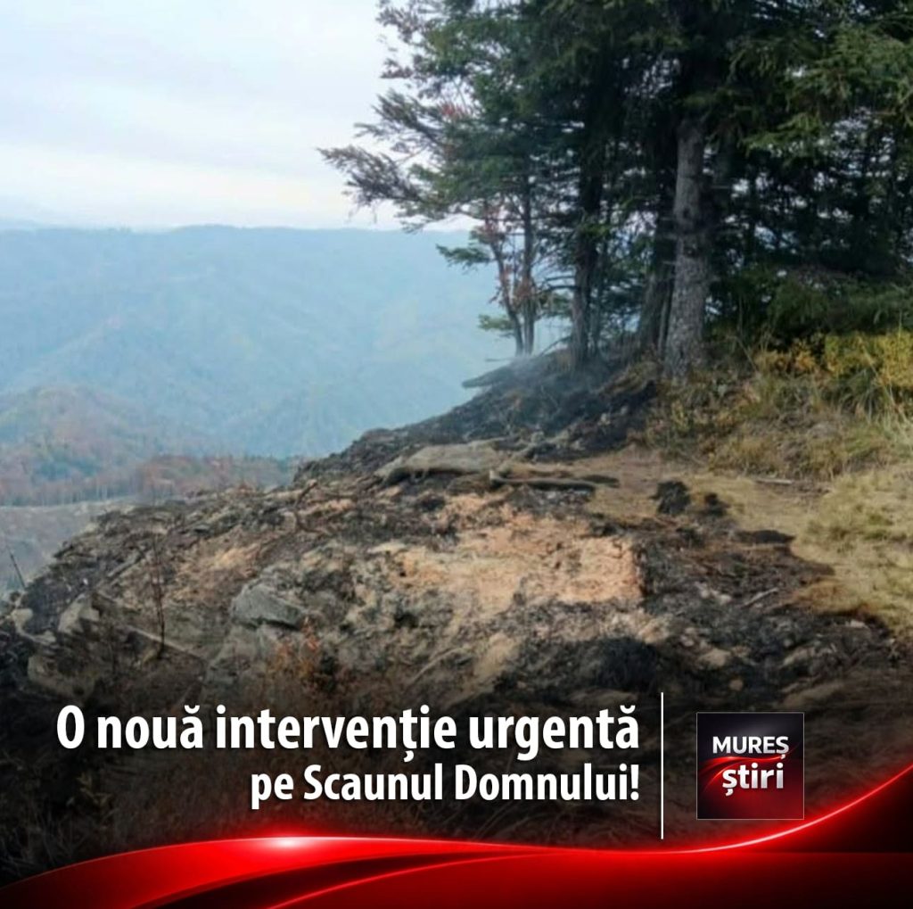 O nouă intervenție Salvamont Mureș pe Scaunul Domnului!
