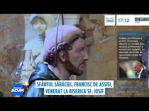 Eveniment istoric la București: Relicva Sfântului Francisc de Assisi, adusă prima dată în țară