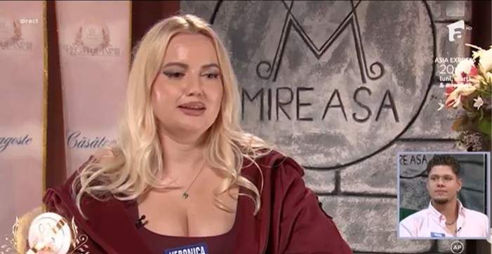 Veronica de la Mireasa a recunoscut că l-a sărutat pe Radu după provocarea lui Anne-Mary. Concurenta se simte rușinată: „Am și plâns”