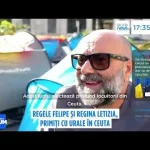 Regele Spaniei Felipe al VI-lea şi regina Letizia, primiţi de o mulţime entuziastă la Ceuta, într-o vizită sensibilă diplomatic