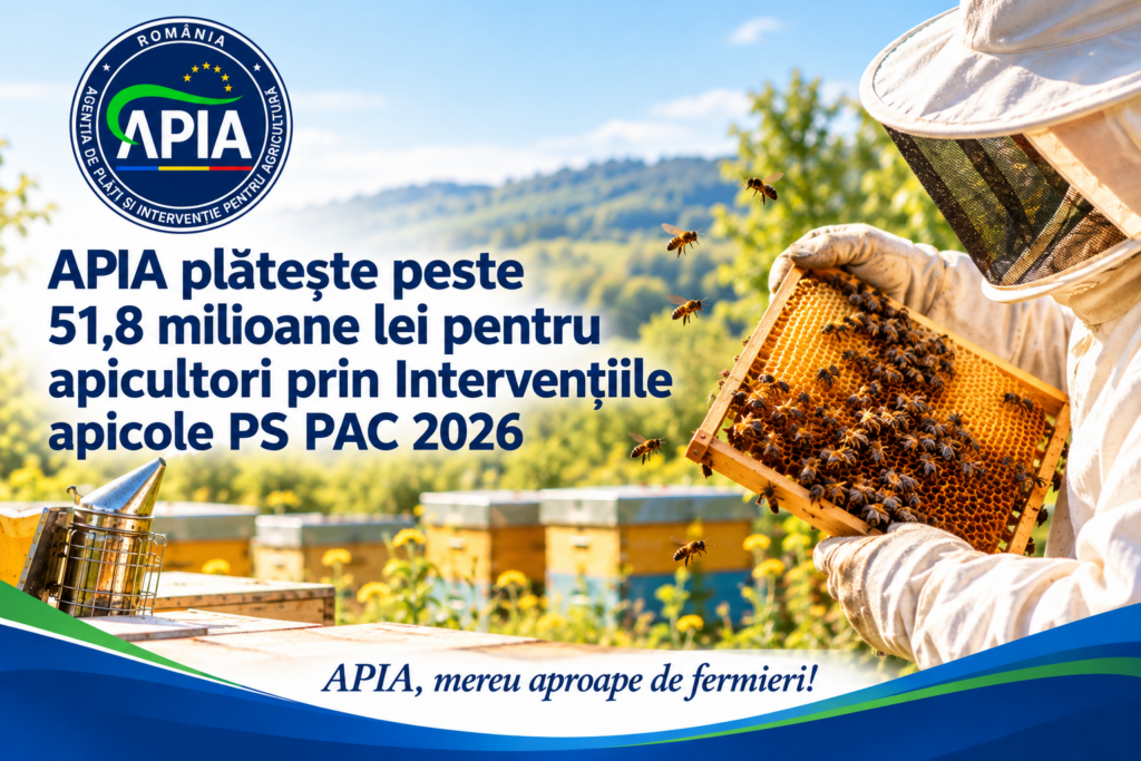 Plăți de peste 51,8 milioane lei pentru apicultori prin intervențiile PS PAC 2026