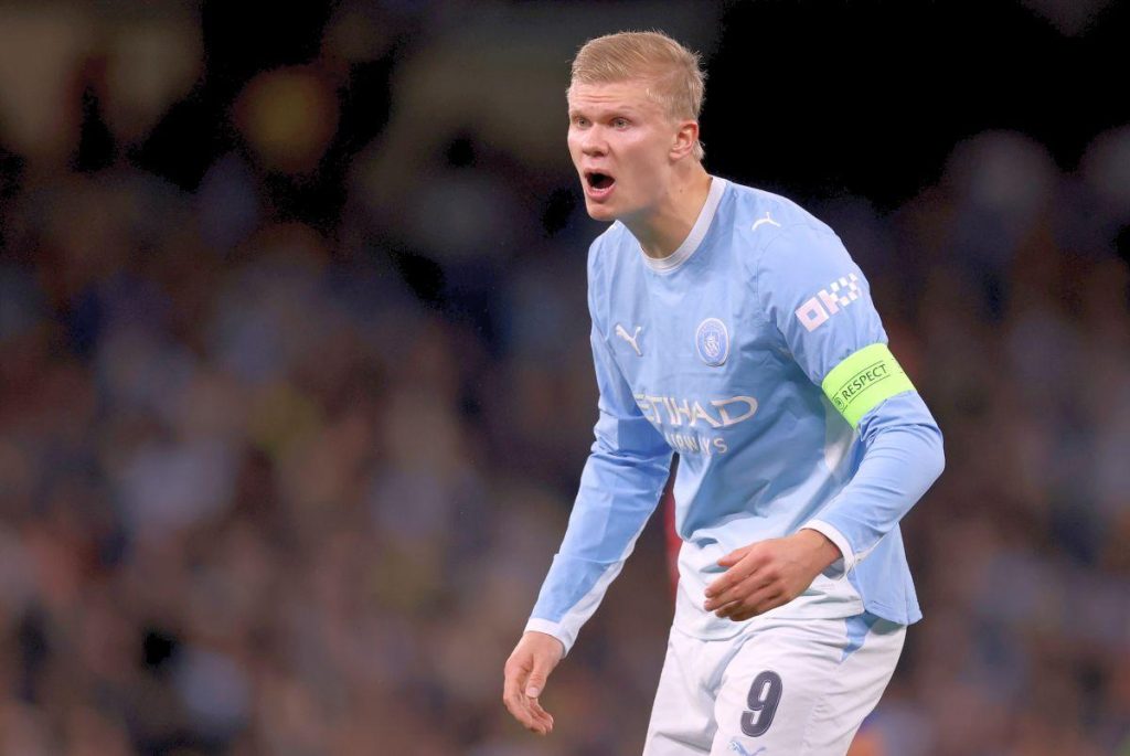 Singurul motiv de bucurie al lui Erling Haaland într-o seară complicată pentru Manchester City