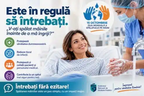 Azi vorbim despre „rolul esențial al igienei mâinilor”