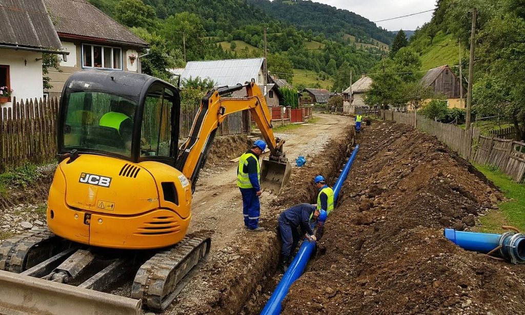 Rețele noi de apă și canalizare în patru localități din comuna Ciuruleasa. Investiție de peste 8,6 milioane de lei