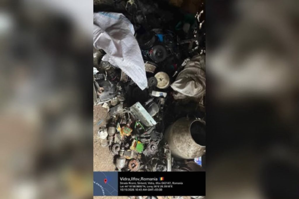 Arderi ilegale de deșeuri în Sintești, descoperite de Garda de Mediu: 840 kg de deșeuri confiscate, amenzi de peste 320.000 lei