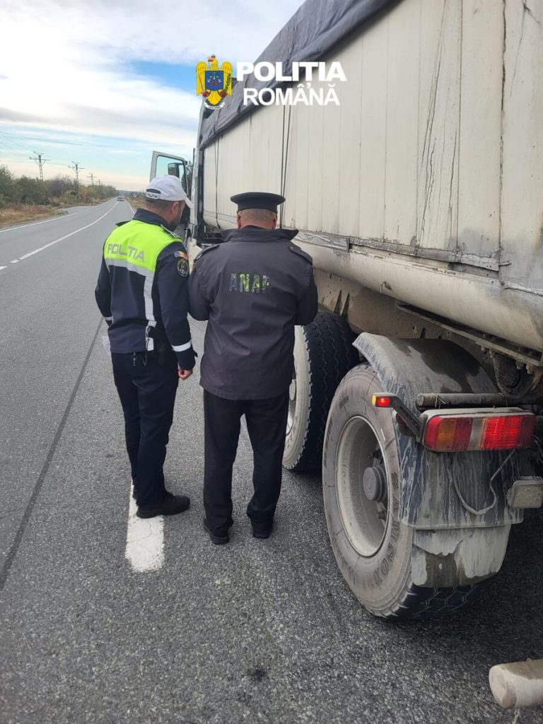 Transporturi de mărfuri verificate în Gorj. Amenzi de peste 21.000 de lei