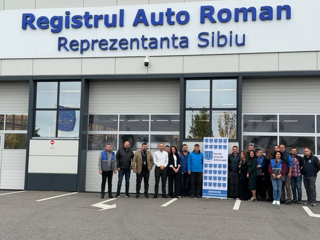 Ofițerii anticorupție la RAR Sibiu. Doar în vizită