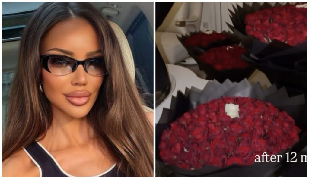 Gestul grandios care a lăsat-o mască pe Bianca Drăgușanu! Șatena a primit sute de trandafiri în Dubai. Ce scria pe bilețel