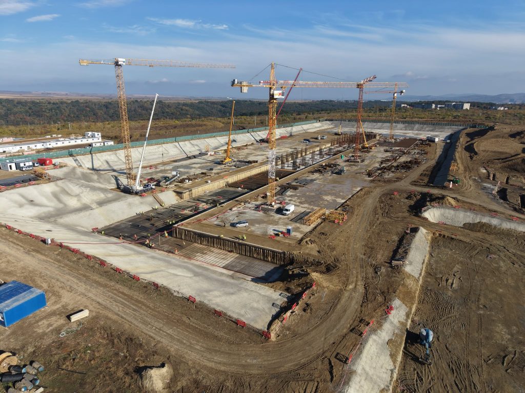Progresul lucrărilor la Spitalul Regional Iași: Excavările au fost finalizate la trei corpuri