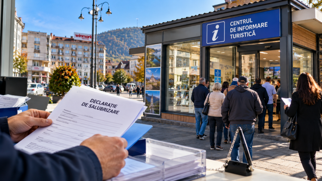Declarațiile de salubrizare pot fi depuse și la Centrul de Informare Turistică
