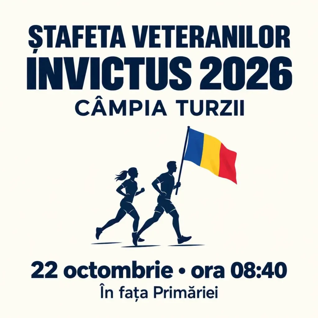 Ștafeta Veteranilor INVICTUS ajunge la Câmpia Turzii