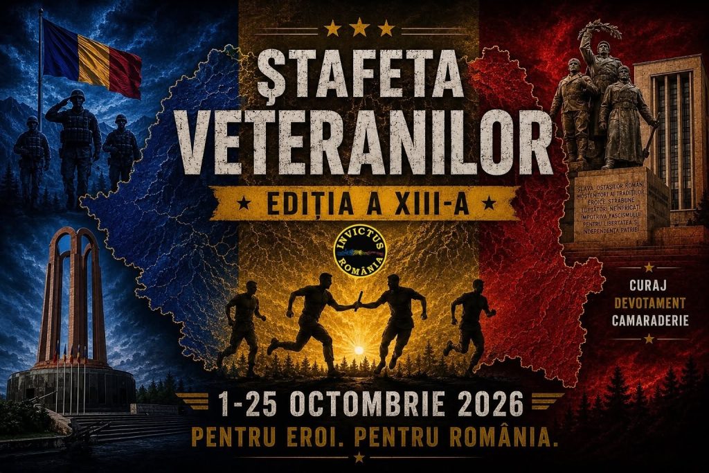 Ștafeta Veteranilor Invictus ajunge vineri la Zalău: „Onorăm trecutul prin fiecare pas”