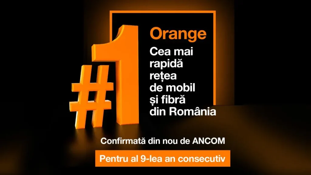 Pentru al nouălea an consecutiv, Orange este cea mai rapidă rețea din România