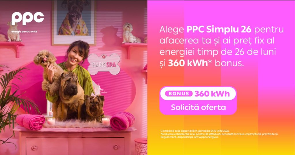 Preț fix pentru afacerile mici, pe o perioadă de 26 de luni prin PPC Simplu 26 și servicii de asistență cu oferta promoțională  PPC Confort Promo