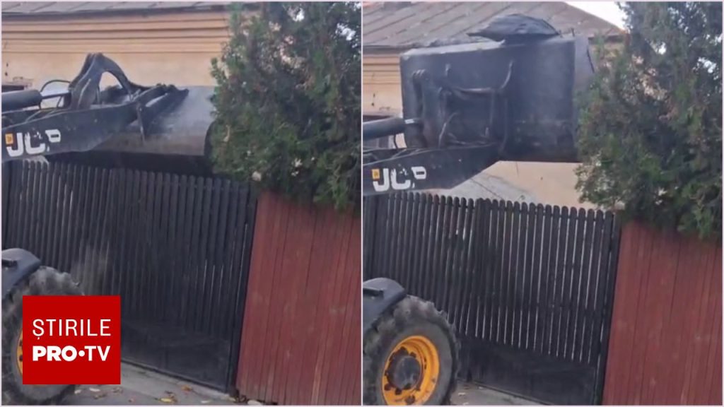 O primărie din Dolj a dus cu excavatorul gunoiul aruncat ilegal în curtea celui care l-a abandonat. Localnicii sunt revoltați