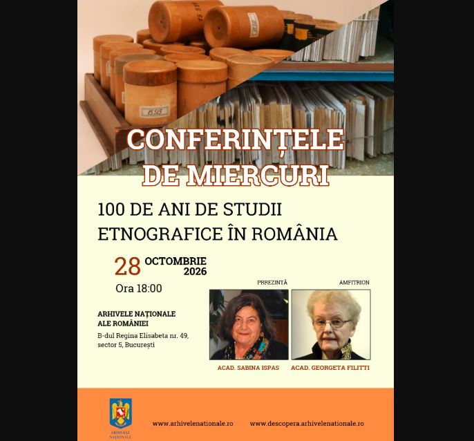 Arhivele Nationale ale Romaniei organizeaza o conferinta dedicata celor 100 de ani de studii etnografice in Romania