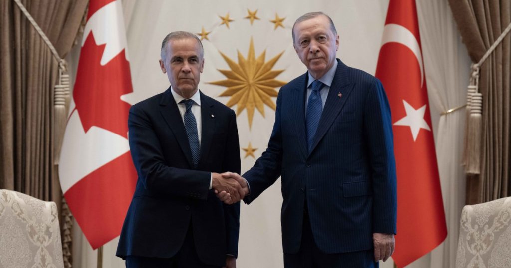 Prima vizită bilaterală a unui lider canadian în Turcia. Mark Carney se întâlnește cu Tayyip Erdogan pentru a reduce dependența de SUA