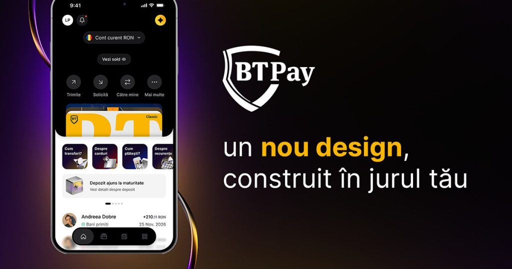 BT Pay își schimbă interfața. Ce pot face utilizatorii în noua versiune a aplicației?