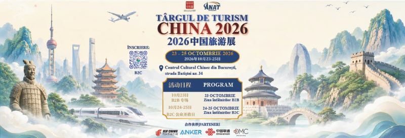 În plină toamnă, turiștii români redescoperă China – Târgul de Turism China 2026 se deschide la București