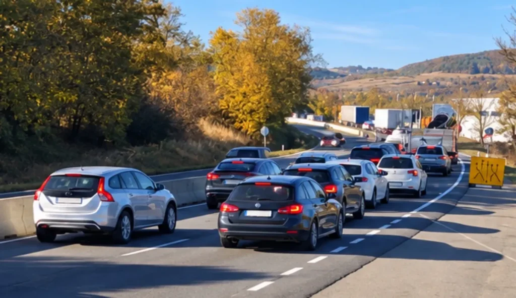 VIDEO. Revoltă în claxoane la Vâlcele! Șoferii protestează după blocajele de pe DN1 Turda–Cluj
