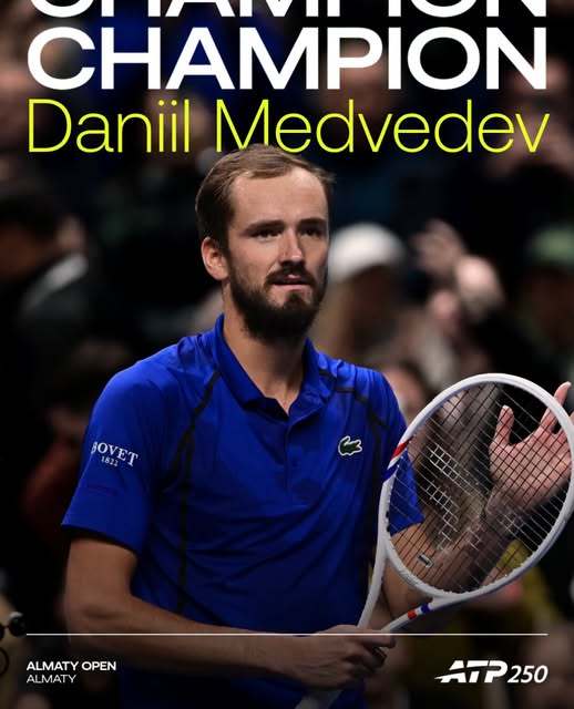 Tenis: Rusul Daniil Medvedev a câştigat turneul de la Almaty