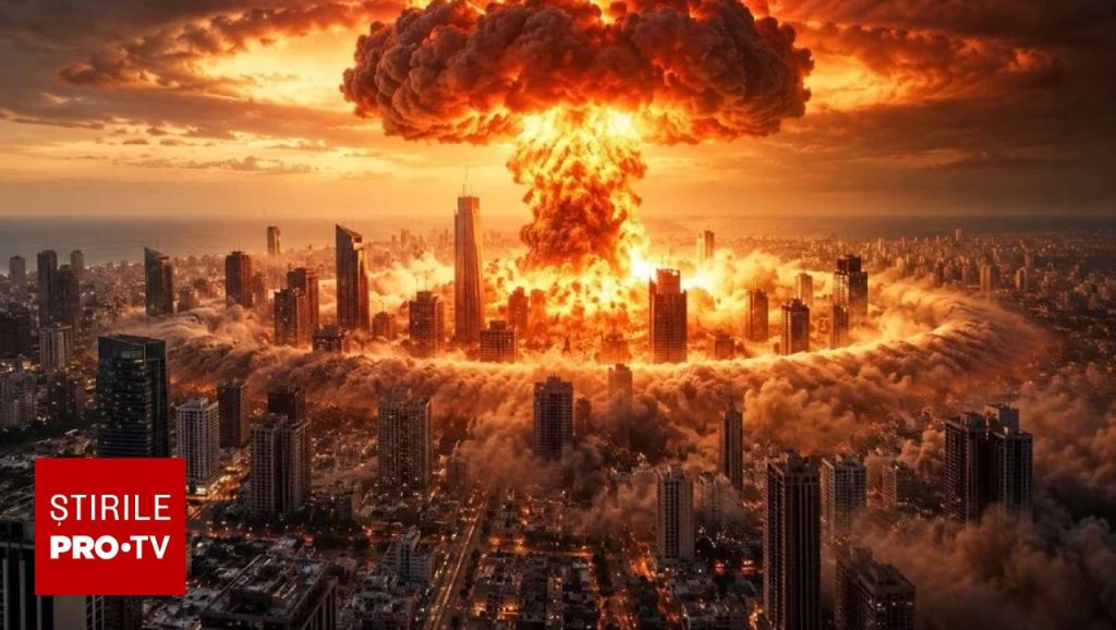 Netanyahu publică o poză cu Tel Aviv lovit de bomba atomică. Amenință pe israelieni cu ”al doilea Holocaust” dacă nu va fi votat