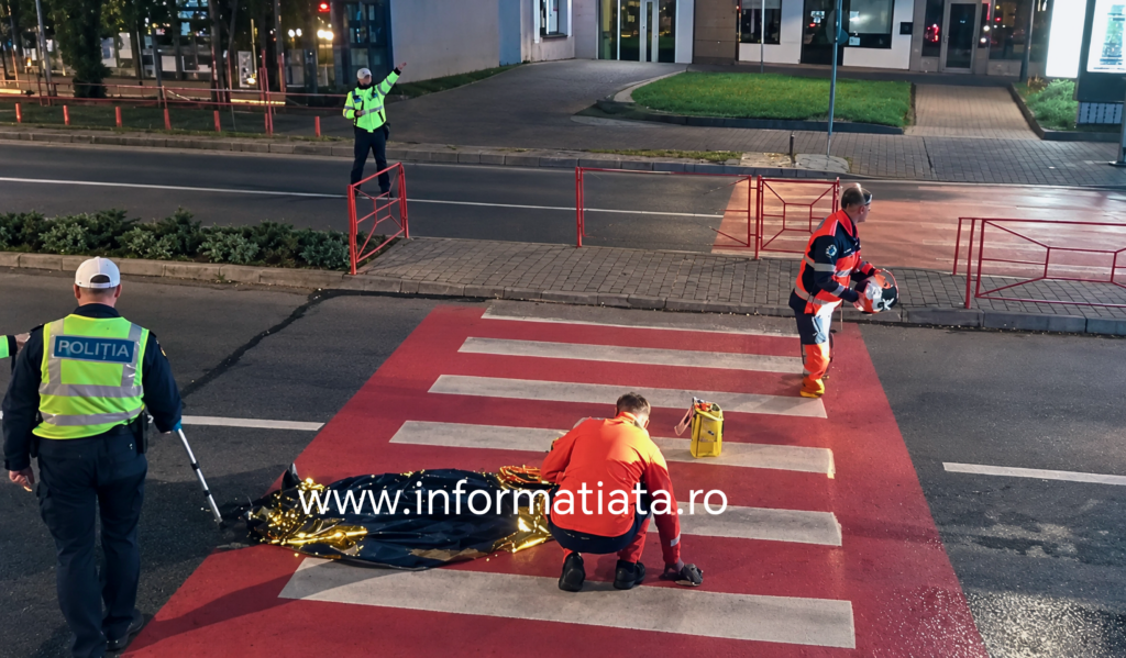 Accidentul mortal de la Fălticeni, de duminică seară, s-a produs după ce pietonul a căzut de pe trotuar pe șosea