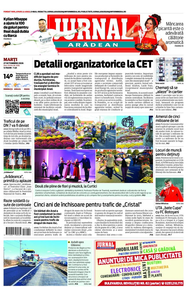 Jurnal Arădean 27.10.2026