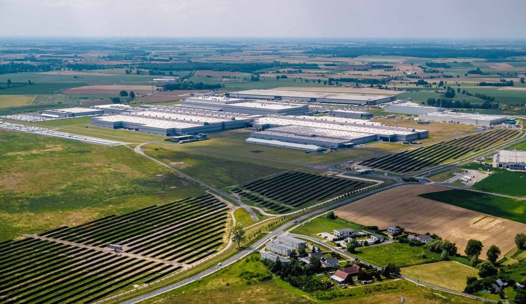 Volkswagen a „angajat” 100 de oi. Pasc sub 31.000 de panouri solare