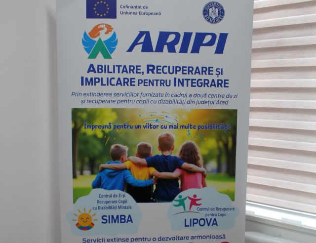 Servicii de zi și terapii psihologice pentru 135 de copii cu dizabilități din județul Arad