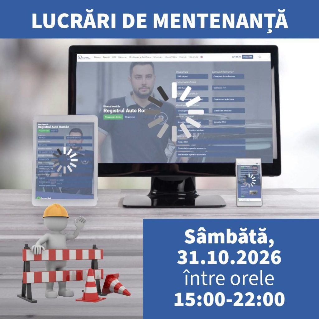 Serviciile RAR, indisponibile sâmbătă timp de 7 ore: Nu se pot face programări sau verificări