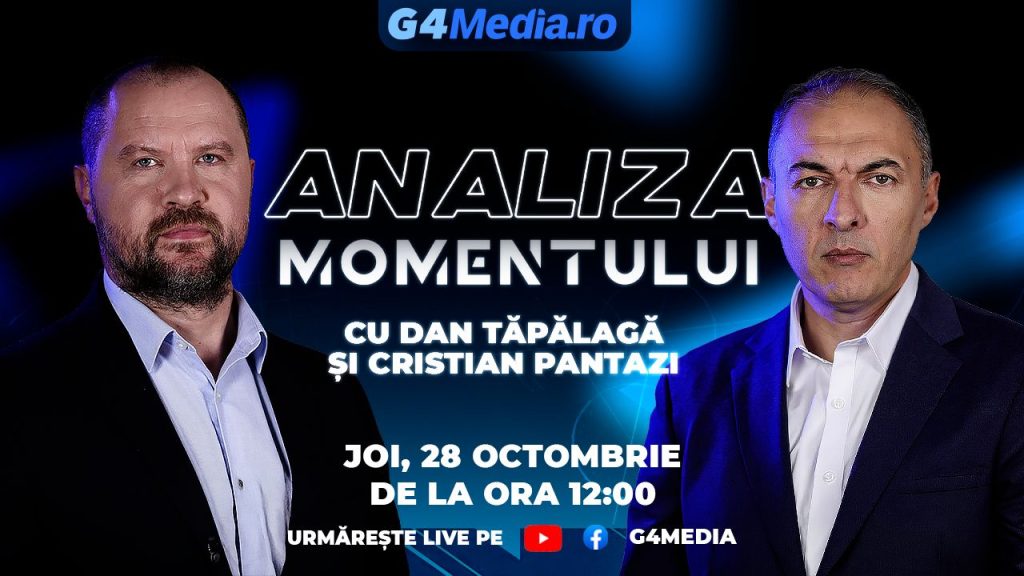 Analiza Momentului: Dan Tăpălagă și Cristian Pantazi discută LIVE de la ora 12.00 despre relația PSD-Luca Niculescu