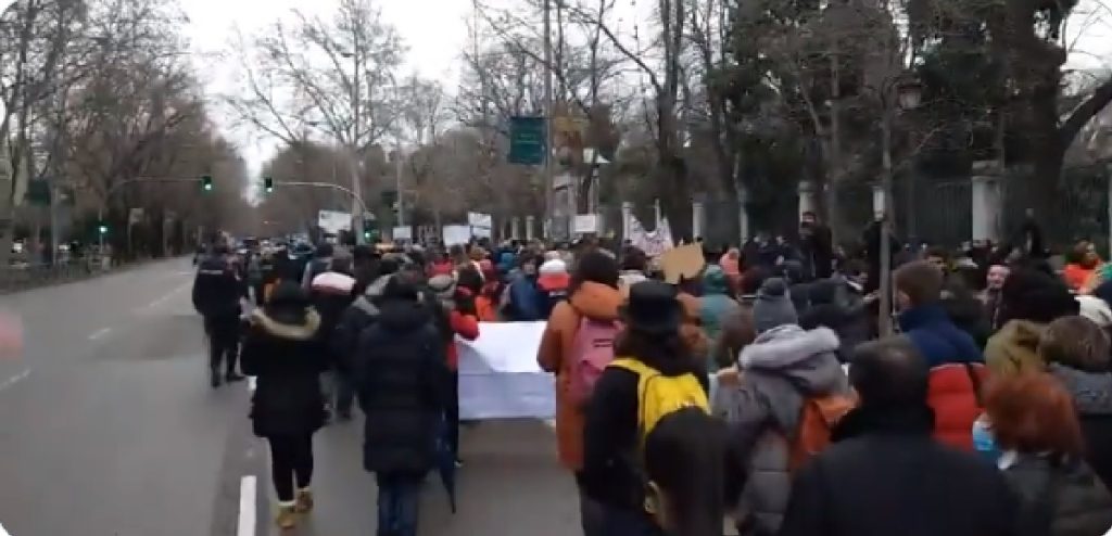 Proteste la Madrid după tragedia feroviară din Spania