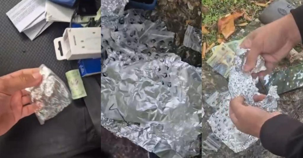 FOTO/VIDEO Substanțe suspecte, găsite de jandarmi în Ostroveni! O femeie reclamă că fiul său ar fi primit droguri de la doi bărbați